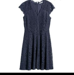 H&M Lace Navy blue dress